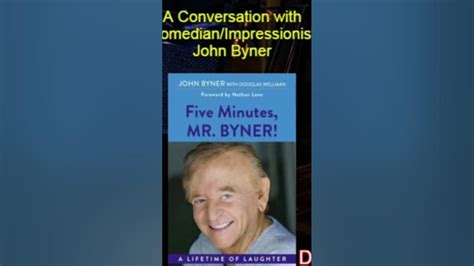 JOHN BYNER COMEDIAN IMPRESSIONIST INTERVIEW #shorts - YouTube