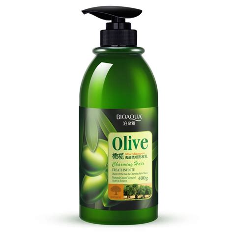 BIOAQUA Olive Oil Anti Dandruff Shampoo Hair Cleansing Moisture Smooth 400g Hair Care & Tools ...