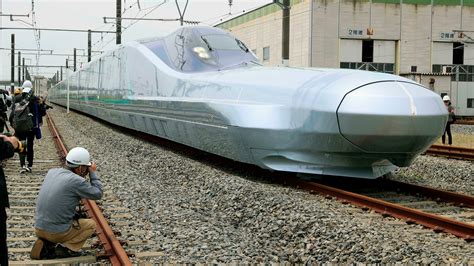 Bullet train prototype testing begins in Japan of fastest train yet