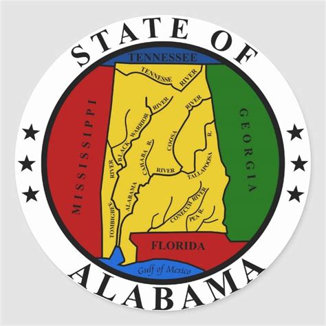 Alabama State Seal and Motto | Zazzle | Alabama, Alabama state, Alabama ...