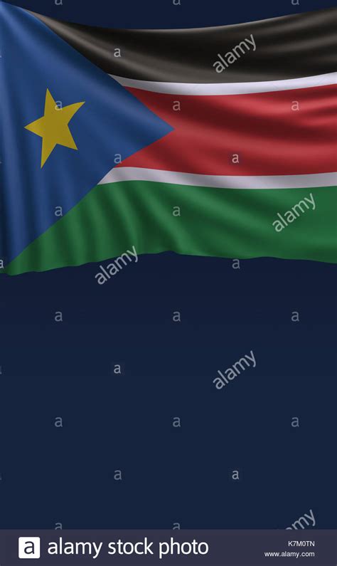 Flag South Sudanese Colors, South Sudan Flag (3D Render Stock Photo - Alamy