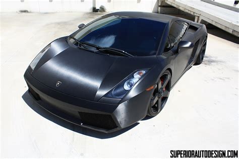 Lambo Gallardo Wrapped in Black Brushed Metal - autoevolution