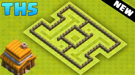 Clash of Clans - Town Hall 5 Hybrid Base (CoC TH5) BEST Defense Base Layout 2016 - YouTube