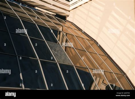 cracked window glass on a modern city building Stock Photo - Alamy