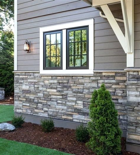 Faux Stone Siding Panels Modern Exterior Design Ideas Gray Sidingstone Sidingfaux Fake Brick Pa ...