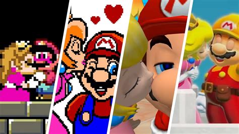 Peach And Mario Kissing