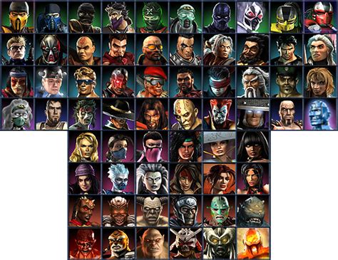 mortal kombat armageddon character roster remake by pandudragon234 on DeviantArt