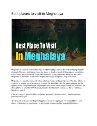 Best places to visit in Meghalaya.pdf