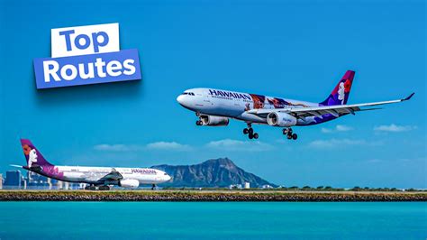 Top 5: These Are Hawaiian Airlines' Airbus A330 Routes With The Most Available Seat Miles