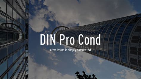 DIN Pro font | free download for WEB