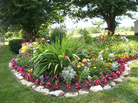 Flower Garden Landscaping | Lawn and garden, Front yard garden, Colorful garden