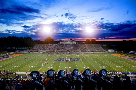 The sun sets over Hardy M. Graham Stadium as UT Martin takes on Southeast Missouri State ...