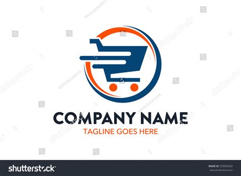 Unique Shopping Retail Logo Template Stock Vector (Royalty Free ...