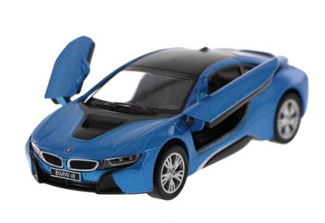 BMW i8, Blue - Kinsmart 5379D - 1/36 Scale Diecast Model Toy Car (Brand ...