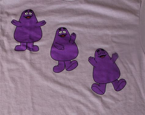 Mcdonald's Grimace Playful Character Fast Food T-shirt - Etsy