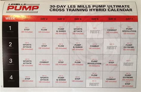 Les Mills Pump Workout Plan | EOUA Blog