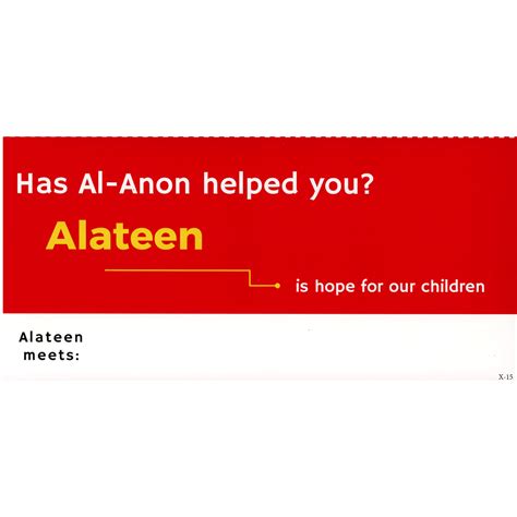 Alateen (table card) | Al-Anon Family Groups (Australia) Pty Ltd