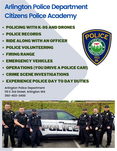 Volunteer with Arlington Police Department | Arlington, WA