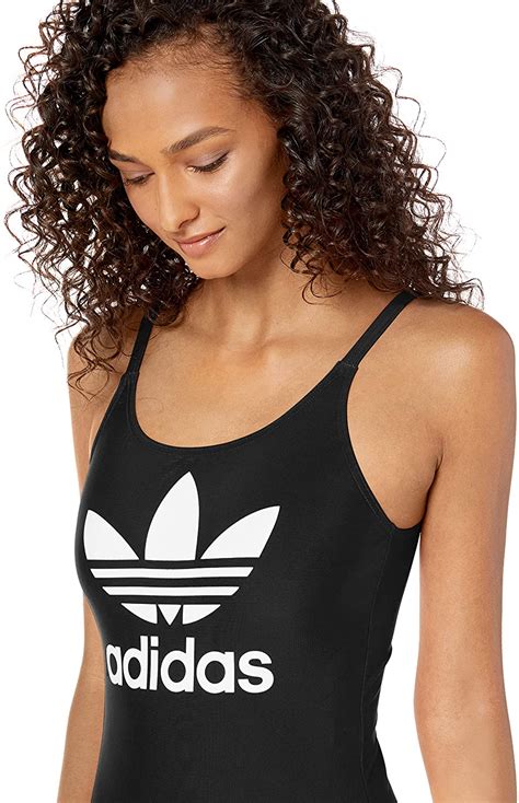 adidas Originals Women's Trefoil Swimsuit, Black, Size Small ebxy | eBay