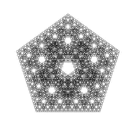 Overlapping Sierpinski Pentagon by Pyrolistical on DeviantArt