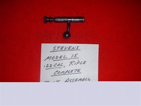 Stevens Model 15, 22 Cal. Rifle Bolt Assembly For Sale at GunAuction ...