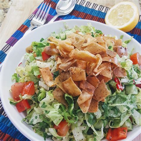 LEBANESE FATTOUSH SALAD - Mediterranean Eatz