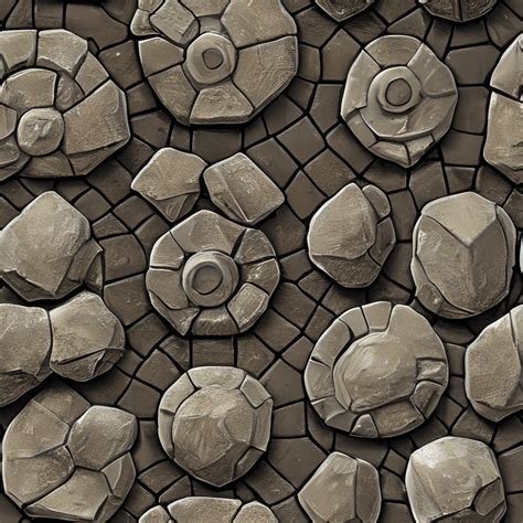 Fantasy Dungeon Stone Floor Inspired Art Style Substance Materials ...