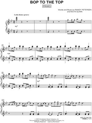 "Bop To the Top" Sheet Music - 7 Arrangements Available Instantly ...