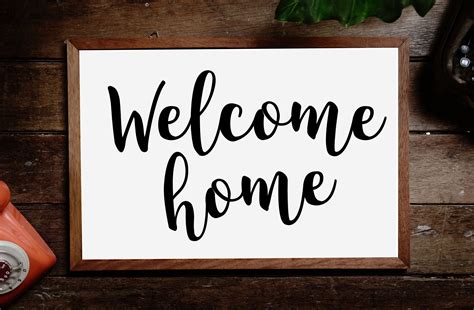 Welcome Home Printable Sign