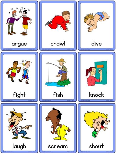 ESL Flashcards – Download free printable flashcards! | Vocabulary flash cards, Printable flash ...