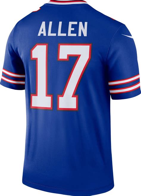 Nike Buffalo Bills Josh Allen #17 Home Royal Legend Jersey in Blue for ...