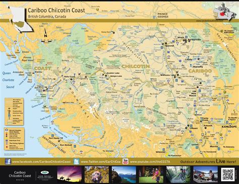 Cariboo Chilcotin Coast Region Map 2014 - British Columbia, Canada by ...