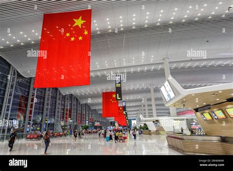 Guangzhou, China – September 23, 2019: Terminal 2 of Guangzhou Baiyun airport (CAN) in China ...