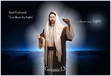 God created Light in the world: Jesus — Genesis 1:3 | Scripture ...