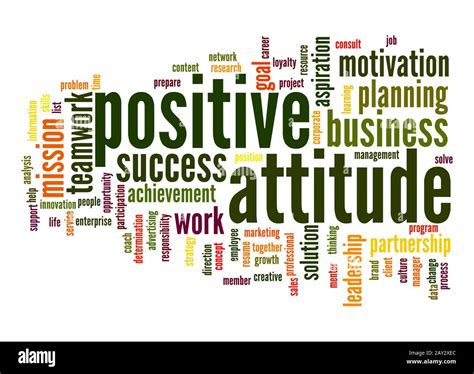 Positive attitude word cloud Stock Photo - Alamy