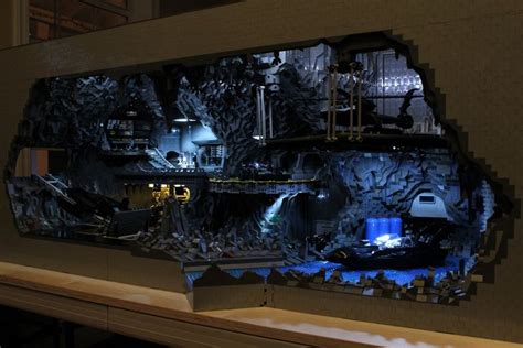 This Batcave made of 20,000 LEGO bricks is fit for Bruce Wayne | Batman toys, Batcave, Cool lego