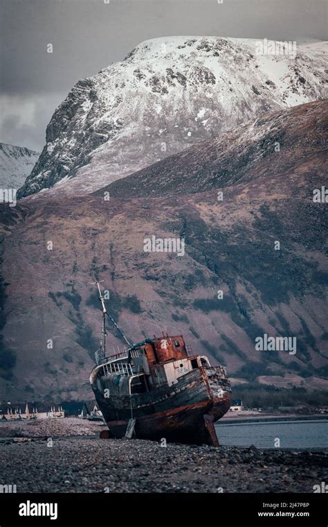 Corpach Shipwreck Fort William Stock Photo - Alamy