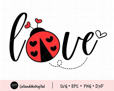 Ladybug Love Svg Love Bug Clipart Love Bug Svg Ladybug Png | Etsy in ...