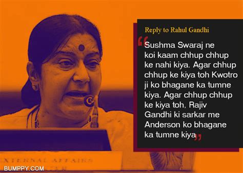 11 Best Quotes By The Sushma Swaraj That Make Her The Minister Of Swag ...