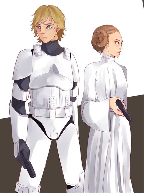 Luke - Leia by Silverpeel on DeviantArt