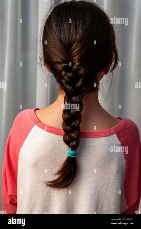 Young girl with ponytail Stock Photo - Alamy