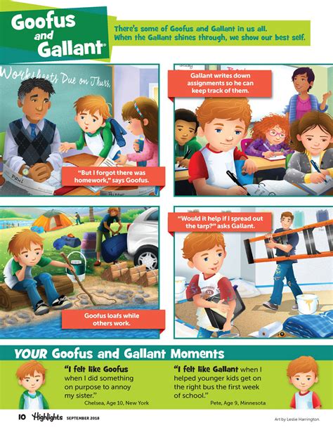 Highlights Magazine's Goofus & Gallant | Behance