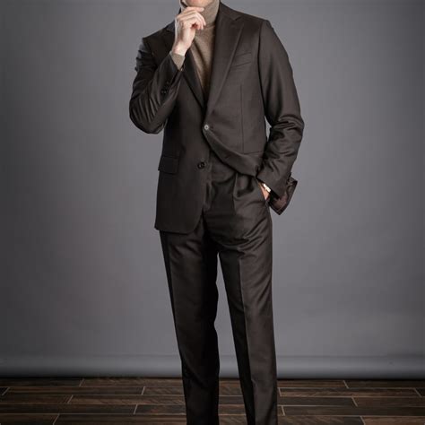 Brown Sharkskin Suit - Recommended by He Spoke Style