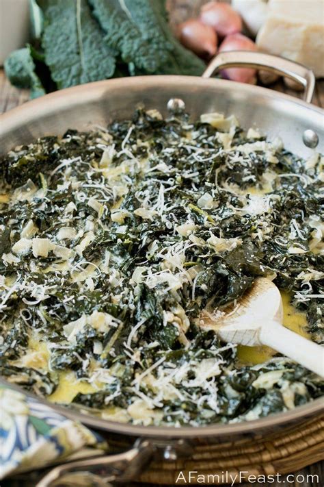 Creamed Tuscan Kale is delicious comfort food that's loaded with healthy Tuscan Kale. | Kale ...