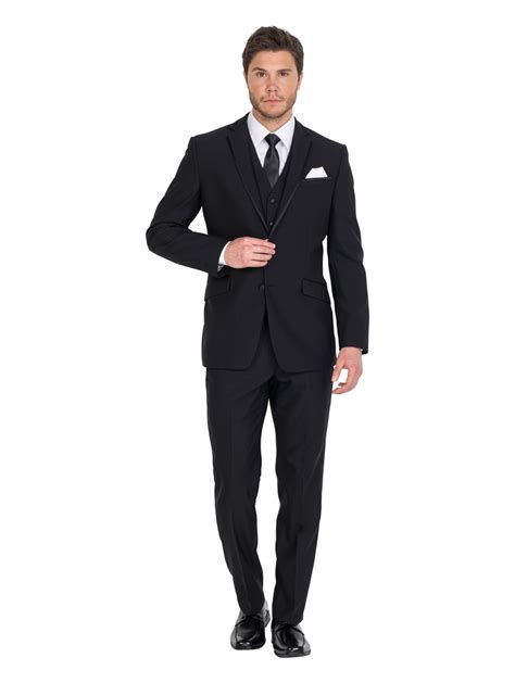 Daniel Hetcher Pure Wool Tailored Fit Tuxedo Suit Hire