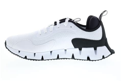 Reebok Zig Dynamica FX1090 Mens White Mesh Lace Up Athletic Running Sh - Ruze Shoes