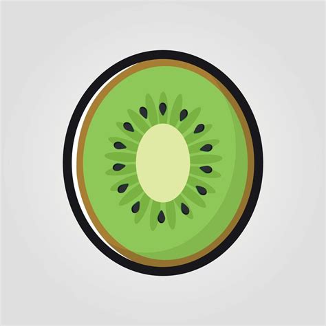 Kiwi Fruit Social Media Emoji. Modern Simple Vector For Web Site Or Mobile App Adobe Illustrator ...