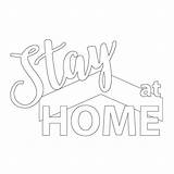 Stay At Home Coloring Page – Enjoy Coloring Buddy sketch template