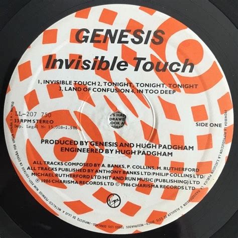 Genesis Invisible Touch 1986 Vintage Vinyl Record Lp | Etsy