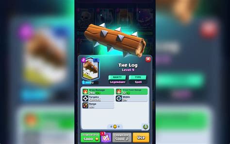 How to use Log in Clash Royale?